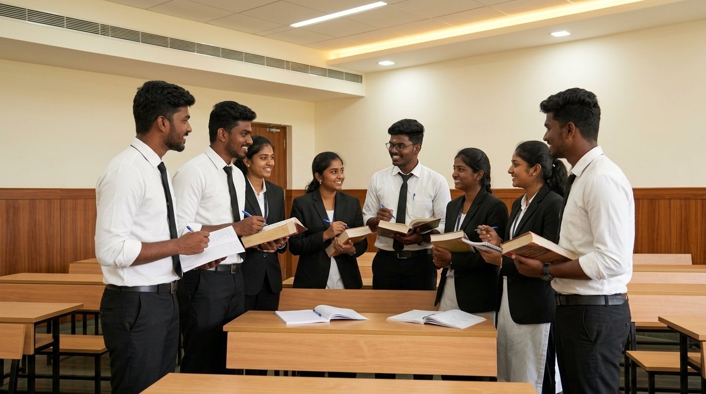 A collegial campus environment fostering debate, legal scholarship, and professional leadership development.